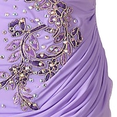 cheap Latin Dancewear-Dance Salsa Latin Dance Dress Rhinestone Pleats Embroidery Women&#039;s Performance Training Sleeveless High Spandex Tulle