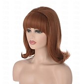 olcso Party Parókák-70-es évek pinup pelucas 60-as évek méhkas stílusú vintage megjelenés karneváli jelmez női paróka durranással