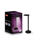 abordables Luces inteligentes-Luz Inteligente LED RGB Lámpara de Lectura Dimmable Lámpara de Mesa Luz Nocturna Controlada por Voz WIFI Inteligente Lámparas de Noche para Restaurante Dormitorio Mesita de Noche Funciona con Google