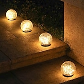 levne Zahradní osvětlení-solární lední hokej pohřbená lampa trávník vložená lampa venkovní nádvoří zahrada krok atmosféra dekorace led crack lampa