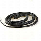 cheap Gags &amp; Practical Joke Toys-Realistic Fake Rubber Toy Snake Black Fake Snakes 49 Inch Long April Fool's Day Christmas Gift