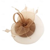 voordelige Fascinators &amp; Hoeden-Elegant Retro vintage Helm Feestkostuum Fascinator-hoed Kostuum Dames Maskerade Vakantie Evenement / Feest Afspraakje Volwassenen Hoed Alle seizoenen