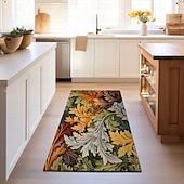 preiswerte Wohn- und Schlafzimmerteppiche-Inspirierter William Morris-Bereichsteppich, Küchenmatte, rutschfeste, ölbeständige Bodenmatte, Wohnzimmerteppich, Innen- und Außenmatte, Schlafzimmerdekoration, Badezimmermatte, Eingangsbereich,