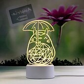 cheap 3D Night Lights-3D Night Light Bedroom Bedside Lamp Eye Care Led Light Birthday Valentine&#039;s Day Gift