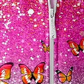 Dla dziewczynek 3D Motyl Bluza z Kapturem Płaszcz Odzież wierzchnia Różowy Długi rękaw Jesień Zima Aktywny Śłodkie Moda miejska Dzieci 3-12 lat Suwak Ulica Codzienny Regularny tanie Dziewczęca wizja 3D i blask-Dla dziewczynek 3D Motyl Bluza z Kapturem Płaszcz Odzież wierzchnia Różowy Długi rękaw Jesień Zima Aktywny Śłodkie Moda miejska Dzieci 3-12 lat Suwak Ulica Codzienny Regularny