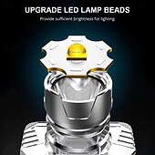 cheap Camping Lights-Zoomable 3-in-1 Head Light Induction Flashlight,  Super Bright Headlamp with 800mAh Rechargeable Battery Powered for Outdoor Camping Use