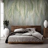 cheap Wallpaper-Cool Wallpapers Landscape Flower Wallpaper Wall Mural Green Plants Sticker Peel and Stick Removable PVC/Vinyl Material Self Adhesive/Adhesive Required Wall Decor for Living Room Kitchen Bathroom