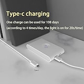 cheap Sensor Night Lights-Smart Sensor Night Light Led Infrared Light Sensor Night Light Typec Rechargeable Magnetic Wireless Sensor Night Light