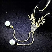 cheap Party Supplies-Korean Version Of Autumn And Winter Crystal Sweater Chain Necklace Wholesale High-end Women&#039;s Long Chain Versatile Tassel Pearl Pendant With Accessories