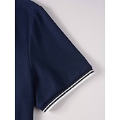 preiswerte Klassisches Poloshirt für Herren-Herren Poloshirt Polos mit Knöpfen Geschäft Casual Kargen Kurzarm Modisch Basic Glatt Taste Sommer Regular Fit Weiß Gelb Rot Marinenblau Königliches Blau Blau Poloshirt