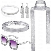 cheap Sexy Costumes-Metallic Sparkle Sexy Body Chain Mini Dress Disco Women&#039;s Carnival New Year Party / Evening Club Beach Adults&#039; Dress
