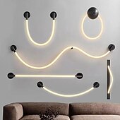 abordables Appliques murales d&#039;intérieur-Applique LED en silicone texture tissée silicone pur lumière à 360 degrés décoration intérieure applique bricolage modélisation applique adaptée pour chambre étude salon asle 3000k blanc chaud