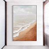 abordables Peintures Abstraites-peint à la main grand art mural abstrait océan peinture 3d océan texture peinture océan vagues peinture original océan art original plage décor à la maison cadre tendu prêt à accrocher