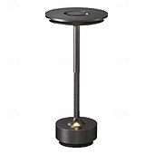 abordables Lampes de table-lampe de table tout en aluminium rgb télécommande charge tactile lampe en forme de i led protection des yeux bar lampe de table chambre atmosphère lumière veilleuse
