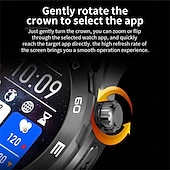 abordables Relojes inteligentes-Reloj inteligente x100 para hombres con llamada Bluetooth, reloj de pulsera con pantalla grande de 1,43 pulgadas, ECG, control de la salud y la glucosa en sangre, reloj inteligente deportivo para