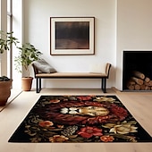 preiswerte Wohn- und Schlafzimmerteppiche-Inspirierter William Morris-Bereichsteppich, Küchenmatte, rutschfeste, ölbeständige Bodenmatte, Wohnzimmerteppich, Innen- und Außenmatte, Schlafzimmerdekoration, Badezimmermatte, Eingangsbereich,