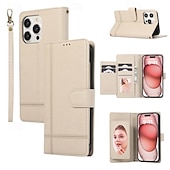 お買い得  iPhone用ケース-電話 ケース 用途 iPhone 16 iPhone 15 Pro Max iPhone 14 13 12 11 Pro Max Mini SE X XR XS Max 8 7 Plus ウォレットカードケース ミラー ジッパ－ 全身保護 幾何学模様 TPU PUレザー