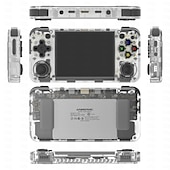 cheap Game Consoles-ANBERNIC RG35XX H Handheld Game Console, 3.5 Inch HD Screen Portable Audio Video Player, Double Rocker Handheld Retro Game Console