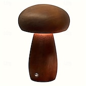 abordables Lampes de table-Lampe led champignon rechargeable, veilleuse de table créative, veilleuse de chevet, interrupteur tactile, lumière d&#039;ambiance, cadeau