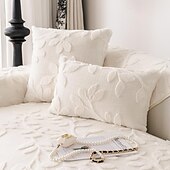 cheap Sofa Cover-Plush Shaggy Sofa Slipcover Sofa Seat Cover Sectional Couch Covers Floral Jacquard,Furniture Protector Anti-Slip Couch Covers for Dogs Cats Kids(Sold by Piece/Not All Set) 