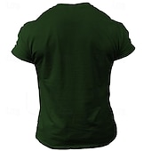 cheap St. Patrick&#039;s Day T shirts-St. Patrick Men&#039;s Four Leaf Clover Shamrock I Am Currently Unsupervised I Know It Freaks Me out Too Lucky Irish T shirt Short Sleeve T shirt 3D Print Crew Neck Shirt Daily Designer Retro Vintage
