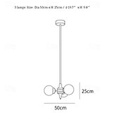 cheap Cluster Design-LED Pendant Light 3/5/8-Light Warm Light Color  3 Light Color Globe Design Classic Style Traditional Style Dining Room Bedroom Pendant Lamps 110-240V