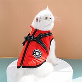 levne Kabáty-Psi Kočky Kabáty Kurtka Kamizelka Puffer Jacket Huňaté čepice Pro volný čas Voděodolný Větruvzdorné Teplý Yumuşak Omyvatelné Vánoce předvečer Všech svatých Nový rok Pivo Oktoberfest Valentýna