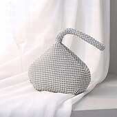 お買い得  ウェアラブルアクセサリー-花嫁のジュエリーセット、ダイヤモンドの爪チェーン、タッセルイヤリング、左右のハンドチェーン、ネックチェーン、手持ちバッグ