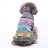 halpa Neulepuserot-Koirat Kissat Neulepaidat Jumpperi söpö tyyli Vapaa-aika Talvi Hengittävä Pehmeä Pestävä Mukava ulko- Rento / arki Koiran vaatteet for Bichon Frise Pomeranian Pienelle lemmikille papillon Small