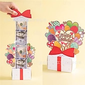 billiga photobooth rekvisita-sparbössa för kontantpresent pull grattis på födelsedagen överraskning presentask födelsedagspresent idéer DIY-set pengar pull box för kontantpresent