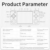 cheap Game Consoles-ANBERNIC RG35XX H Handheld Game Console, 3.5 Inch HD Screen Portable Audio Video Player, Double Rocker Handheld Retro Game Console
