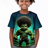 cheap Boy&#039;s 3D Vision &amp; Geometry-Boys 3D Graphic Tee Shirts Short Sleeve 3D Print Summer Active Sports Fashion Kids 3-12 Years Crew Neck Outdoor Casual Daily Regular Fit