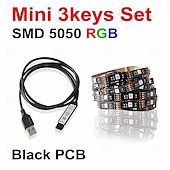 levne USB Strip Lights-voděodolný LED pásek světelný tv usb světlo 1/2/3/5 metrů s aplikací bluetooth bazénový světelný pásek 3k ovládání 5v řetězový led pásek smd5050 led páska