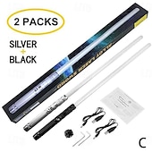 cheap Light Up Toys-Light Up Toys Metal Hilt 3 Sound Modes Rechargeable Force FX Heavy Dueling Light Toys Set Cosplay Children Adults for Hallown for Christmas Gifts