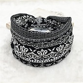 economico Accessori per acconciature-fascia boho fascia per capelli larga da donna boho elastico sportivo copricapo yoga fascia per capelli allenamento fascia per capelli