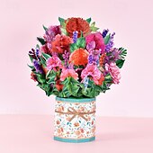 ieftine rechizite de petrecere-1 bucată felicitare pop-up de ziua mamei fericită cu bilet și plic cea mai bună mamă din toate timpurile felicitare 3d flori fluturi felicitare pop-up cel mai bun cadou pentru mama mama bunica mama vitregă fiică femeie