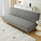economico Copertura del divano futon-Copridivano letto senza braccioli in tessuto jacquard di 3 misure diverse, copridivano con decorazioni per Capodanno, protezione elasticizzata, copripanca elastico