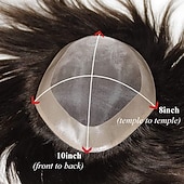 halpa Hiuspalat ja -housut-toupee mono urosperuukki miesten peruukki 100% luonnolliset hiukset kestävä miesten hiusproteesi toupee miehille 6 hiusten korvausjärjestelmä miehille 6x8 7x9 8x10