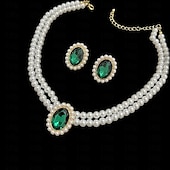 preiswerte Schmucksets-Schmuckset 1 Acryl Ohrringe Halsketten Damen Elegant Modisch Zierlich lieblich Schick Kreisförmig Schmuck-Set Für Party Partyabend Geschenk