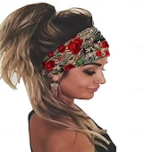 abordables Accesorios para el peinado del cabello-Diadema elástica ancha para mujer, diadema deportiva para yoga, banda para el pelo