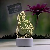 cheap 3D Night Lights-3D Night Light Bedroom Bedside Lamp Eye Care Led Light Birthday Valentine&#039;s Day Gift