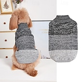baratos Suéteres-Cachorros Gatos Súeters Pulôver Estilo bonito Casual Inverno Quente Respirável Macio Lavável Confortável Ao ar livre Casual / Diário Roupas para cães for Bichon Frise Pomerânia Animais de Pequeno