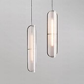 economico Design della linea-lampada a sospensione a led 1 luce 12 cm forme geometriche lampada a sospensione in metallo isola luce moderna stile nordico camera da letto sala da pranzo arredamento illuminazione sospensione
