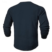  Herren Grafik Oh nein, das geht nicht ohne Waschmaschine T Shirt Waffel-T-Shirt Langarm T-Shirt 3D-Druck Rundhalsausschnitt Hemd Designer Lässig Streetstyle Sport im Freien Ferien Ausgehen Schwarz