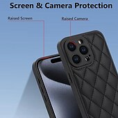 Недорогие Чехлы для iPhone-телефон Кейс для Назначение iPhone 15 Pro Max iPhone 14 13 12 11 Pro Max X XR XS 8 7 Plus Кейс на заднюю панель с ремешком с ремешком на запястье Защита от удара Геометрический рисунок ТПУ Кожа PU