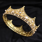 billige Tilbehør og mer-Retro / vintage Kostymer i middelalderstil Krone Maskerade Dronning Prinsesse Dame Royal Maskerade Fest / aften Maskerade Karneval i Venezia Voksne Diademer
