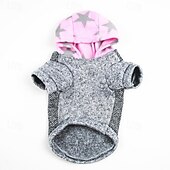 economico Felpe con cappuccio-Cane Gatto Felpa con cappuccio Moda Carino Inverno Caldo Morbido Lavabile Confortevole All&#039;aperto Sportivo Abbigliamento per Cani for Bichon Frisé Barboncino Volpino di Pomerania Cucciolo Papillon