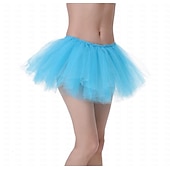 abordables Bas-Costume élégant Tutu Jupe en tulle Rétro Vintage Années 1980 Adulte Femmes Halloween Carnaval Soirée Performance Se déguiser