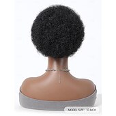 abordables Chignons-chignons Chignon Cheveux Synthétiques Pièce de cheveux Extension des cheveux Afro bouclé Ondulation Nouvelle An du quotidien Usage quotidien Noir naturel #1B