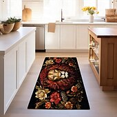 preiswerte Wohn- und Schlafzimmerteppiche-Inspirierter William Morris-Bereichsteppich, Küchenmatte, rutschfeste, ölbeständige Bodenmatte, Wohnzimmerteppich, Innen- und Außenmatte, Schlafzimmerdekoration, Badezimmermatte, Eingangsbereich,